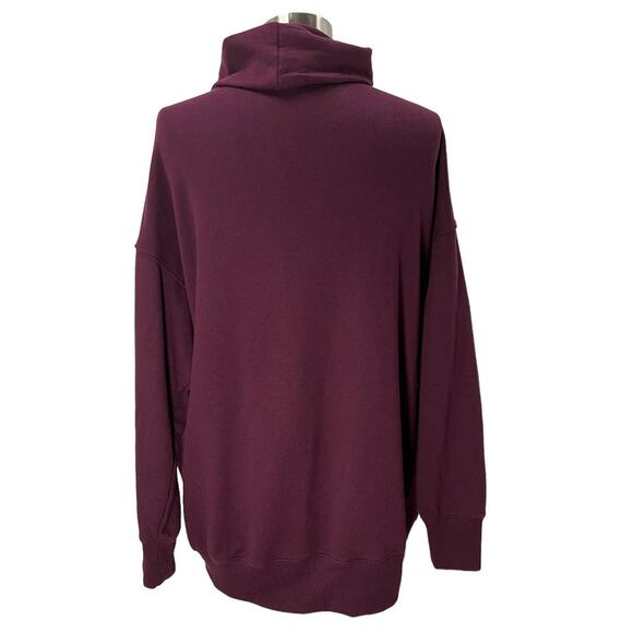 AERIE Maroon Cowl Turtle Neck SZ MEDIUM - Picture 2 of 9